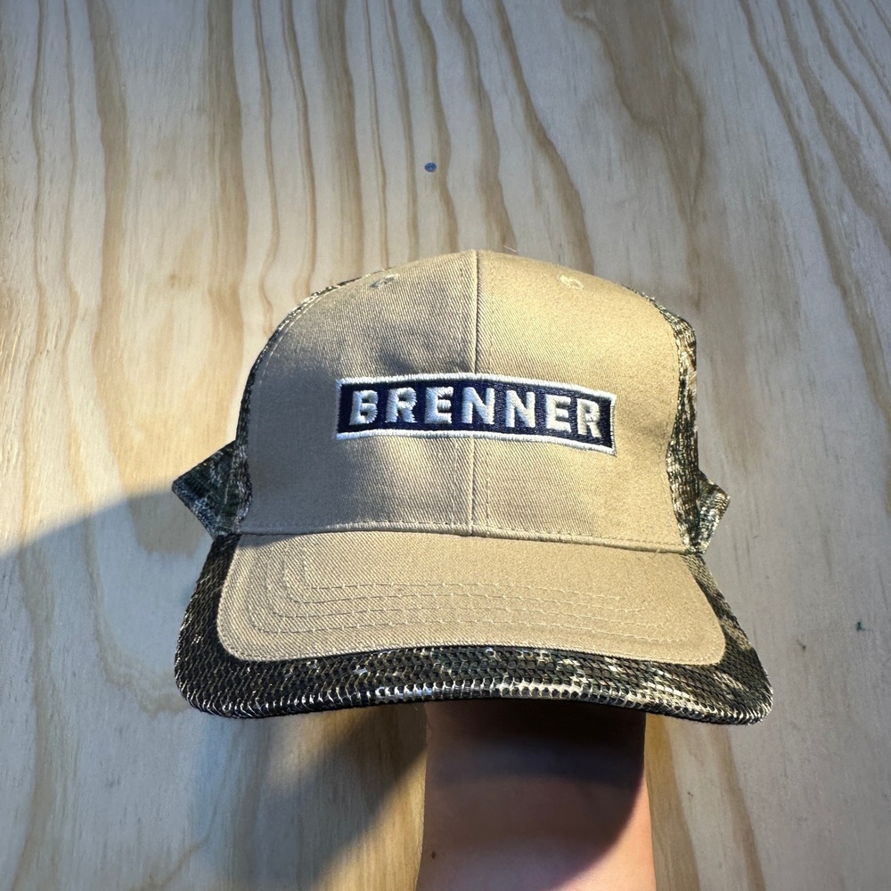 Cobra Brenner Tan Camo Trucker Hat Mens OSFM Mesh Back PMM-C Adjustable Cap